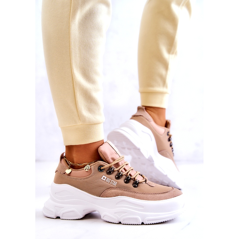 Women's sports shoes Sneakers Big Star JJ274A222 Beige 3 Women's sports shoes Sneakers Big Star JJ274A222 Beige 3