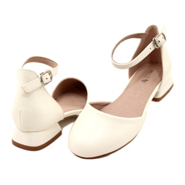 Evento White Ballet Flats, MISSE Communion Sandals 4
