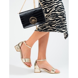 Women's Shelovet Low Heel Sandals golden 2