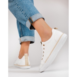 Shelovet white classic women's sneakers 2 Shelovet white classic women's sneakers 2