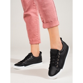 Shelovet black classic women's sneakers 2 Shelovet black classic women's sneakers 2