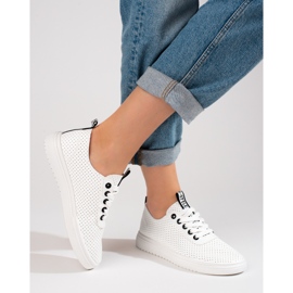 Women's white Shelovet openwork sports shoes 1 Women's white Shelovet openwork sports shoes 1