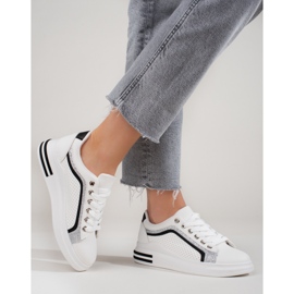 Women's Shelovet sneakers on a high platform white 1