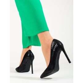 Classic pumps on a high heel black Shelovet 2