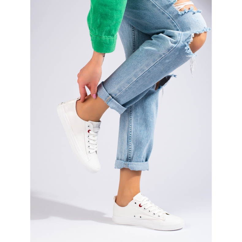 Big Star JJ274001 women's white sneakers 1