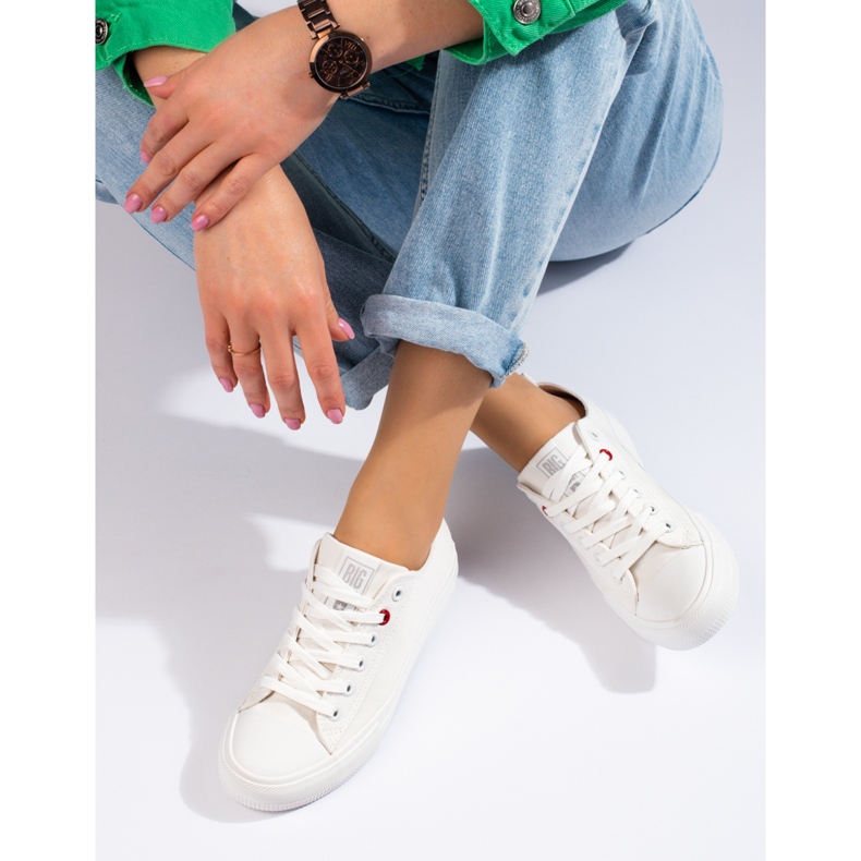 Big Star JJ274001 women's white sneakers 2