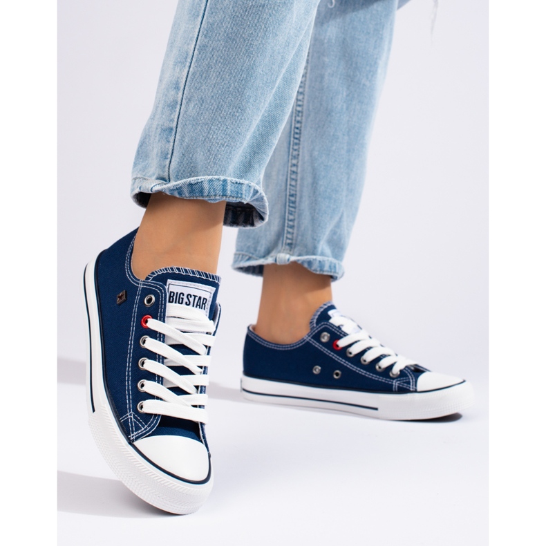 Navy classic sneakers Big Star T27402140 blue 1