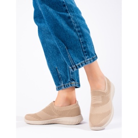 Light beige textile sports shoes from Shelovet 1 Light beige textile sports shoes from Shelovet 1