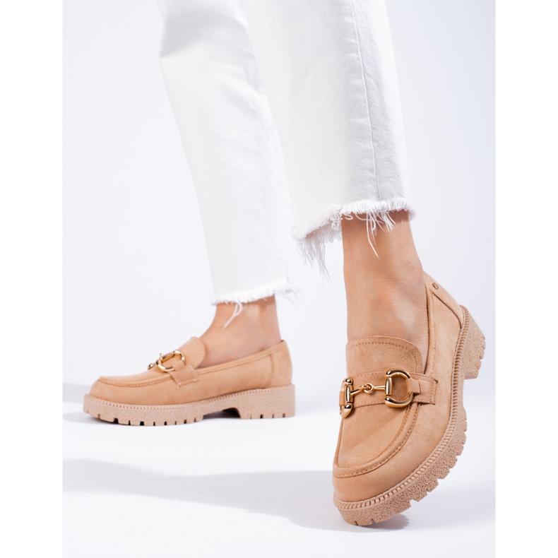W. Potocki Beige suede loafers from Potocki 1