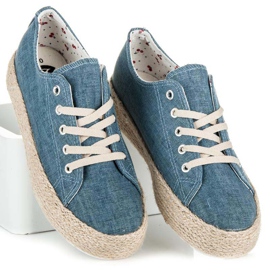Kylie Espadrilles on the platform blue 1