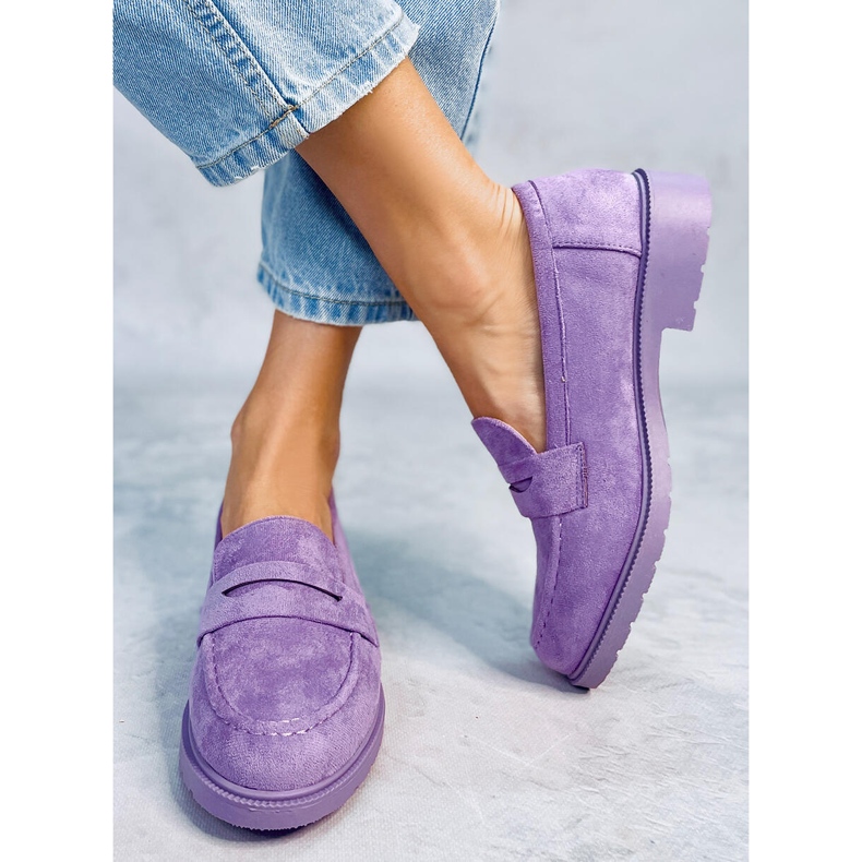 BM Dawson Purple women's loafers 1
