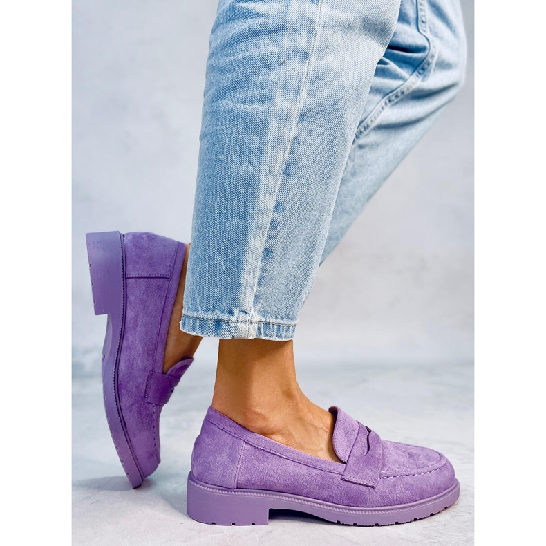 BM Dawson Purple women's loafers 2