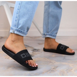 Black women's pool slippers Big Star FF274A200 2