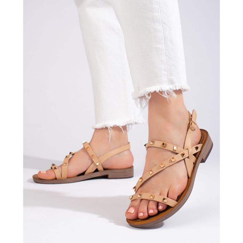 W. Potocki Black Roman sandals with Potocki studs 1