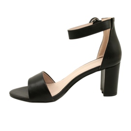 Women's sandals on the Black Evento 20sd98-1617 post 2