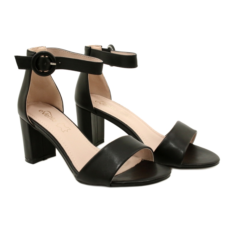 Women's sandals on the Black Evento 20sd98-1617 post 5