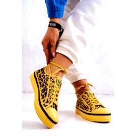 Women's Sneakers Pantera Big Star JJ274616 Yellow 3