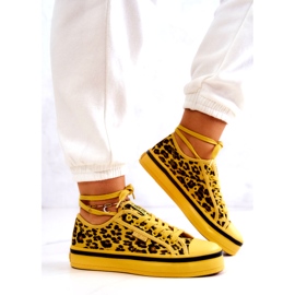 Women's Sneakers Pantera Big Star JJ274616 Yellow 4