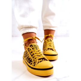 Women's Sneakers Pantera Big Star JJ274616 Yellow 6