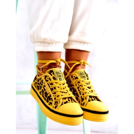 Women's Sneakers Pantera Big Star JJ274616 Yellow 9