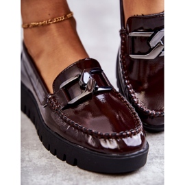 Sergio Leone Lacquered Loafers On The Burgundy Kjersti Platform 4