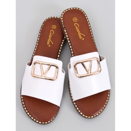 BM Tonya White women's slippers 1
