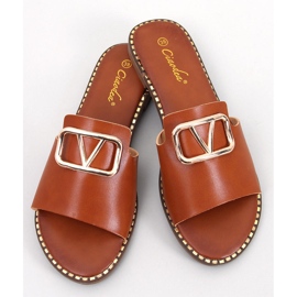 BM Women's Tonya Camel slippers brown 1