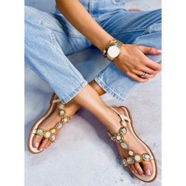 BM Sandals with stones from Jolene Beige 2