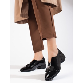 W. Potocki Lacquered elegant high-heeled shoes Potocki black 1