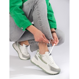 Women's sneakers on a thick sole Shelovet white 1