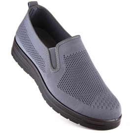 Gray News 1022 men's slip-on shoes grey 1