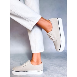 BM Ming Beige women's sneakers 2