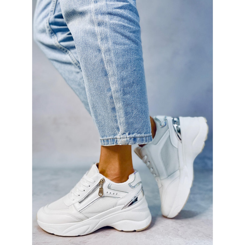 BM Mcbride White wedge sneakers 2