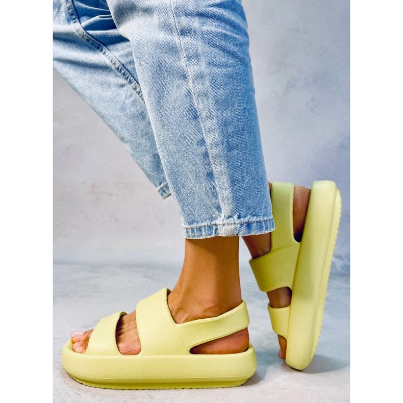 PA1 Boddie Green rubber sandals 2