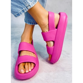 PA1 Rubber Sandals Boddie Fuchsia pink 1