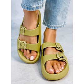 Aryn Green Rubber Slides 1