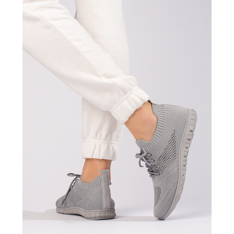 W. Potocki Light openwork women's sports shoes Potocki gray grey 1