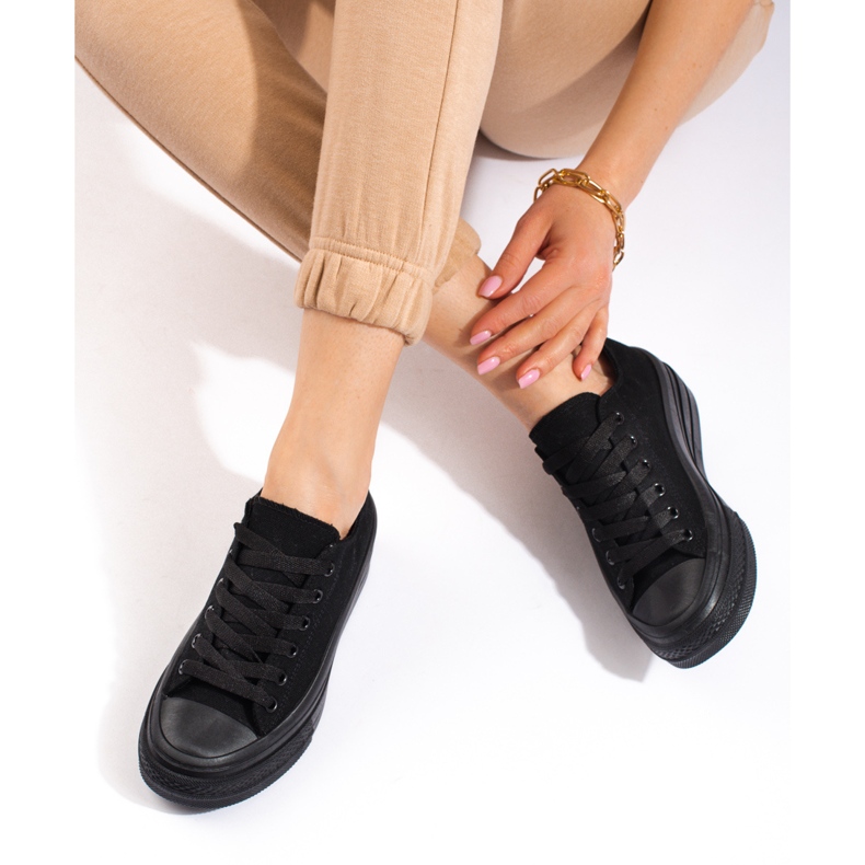 Women's platform sneakers Shelovet black 1 Women's platform sneakers Shelovet black 1