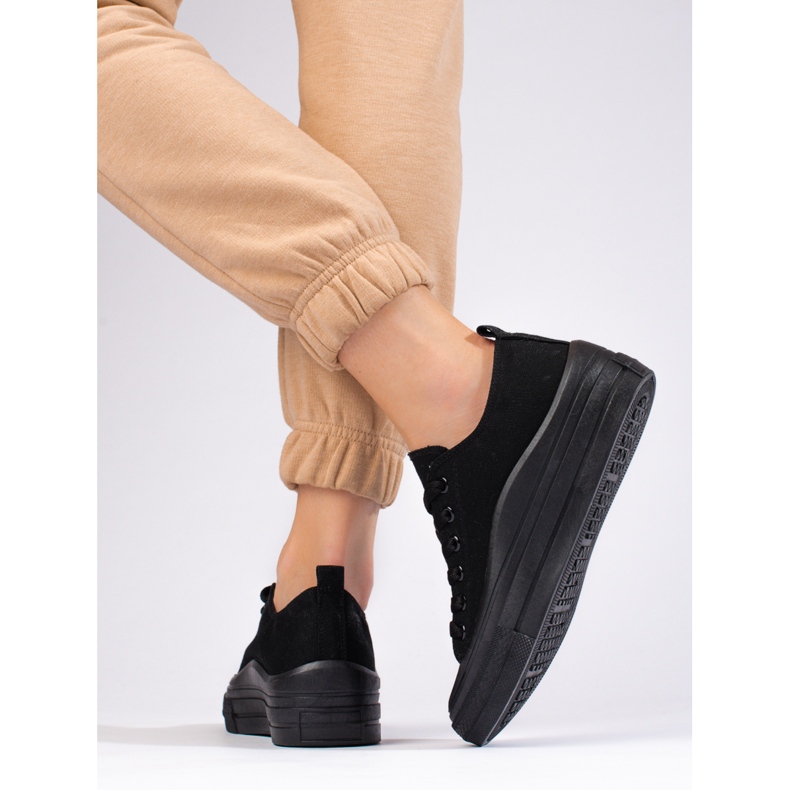Women's platform sneakers Shelovet black 2 Women's platform sneakers Shelovet black 2