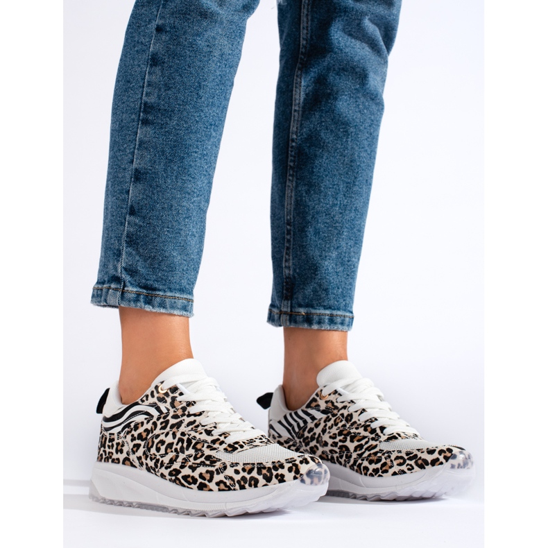 Shelovet women's leopard print sneakers black 2 Shelovet women's leopard print sneakers black 2