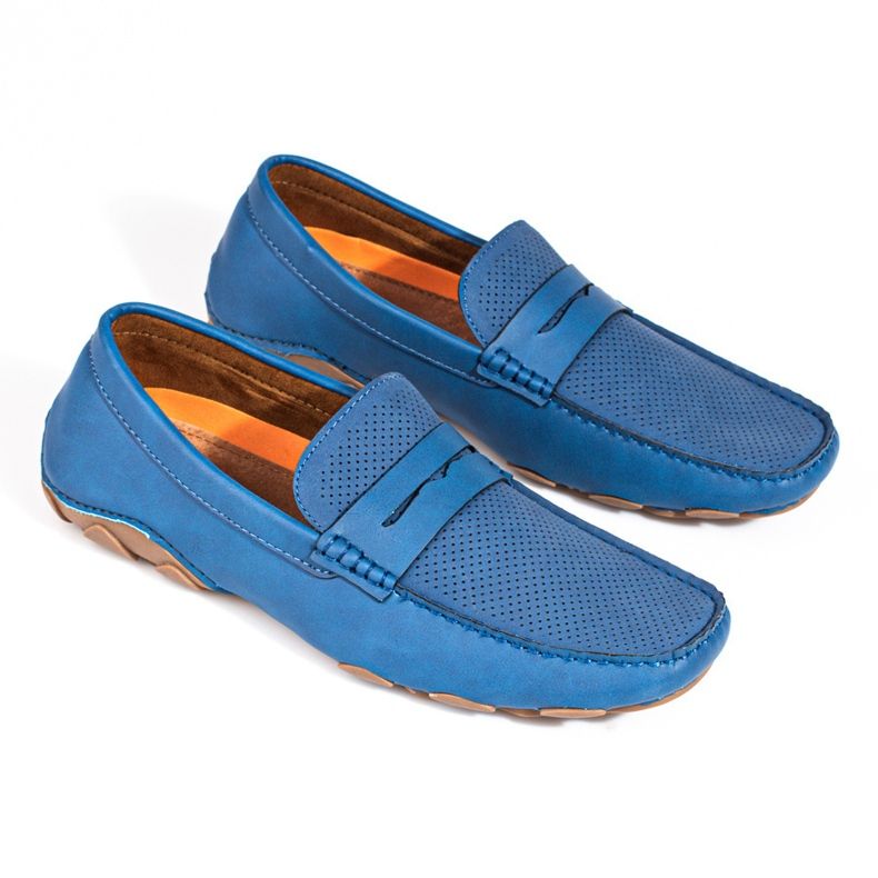 Blue men's Shelovet loafers 2 Blue men's Shelovet loafers 2