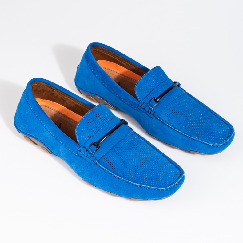 Blue suede men's loafers from Shelovet 2 Blue suede men's loafers from Shelovet 2