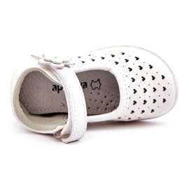 PA1 Children's high openwork ballerinas with Velcro White Jianna 3