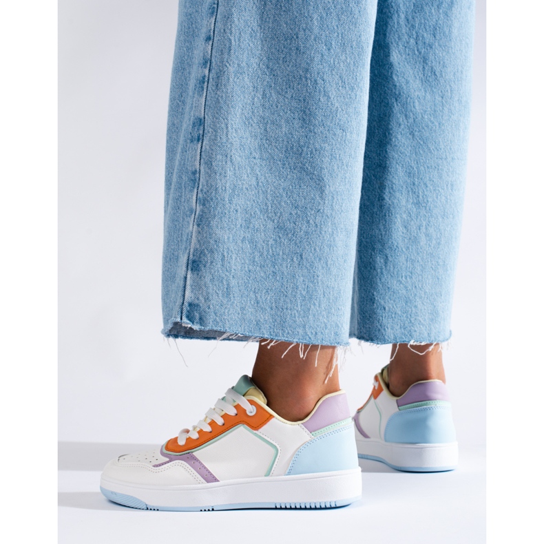 Shelovet multicolored sports shoes for women white 1