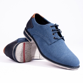 Blue Shelovet men's textile shoes 1