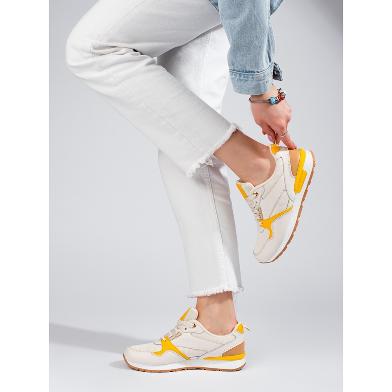 Women's sports shoes Shelovet beige 2