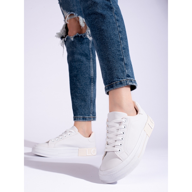 Shelovet classic white sports shoes 1 Shelovet classic white sports shoes 1