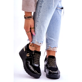 S.Barski Women's Leather Wedge Sports Shoes Black Rebeca 1 S.Barski Women's Leather Wedge Sports Shoes Black Rebeca 1