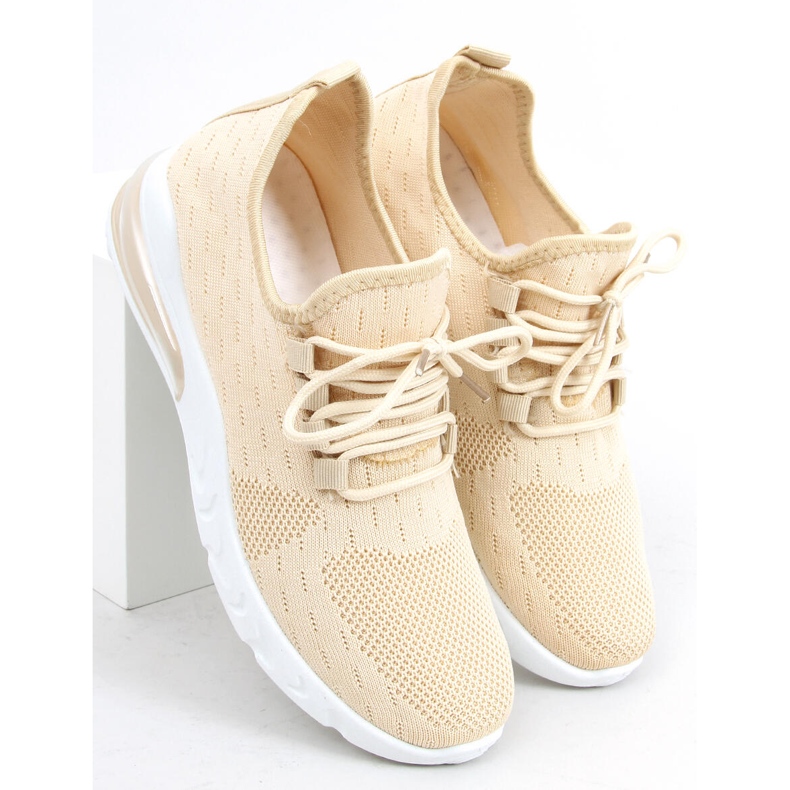 Kessi Beige sock sports shoes 1 Kessi Beige sock sports shoes 1