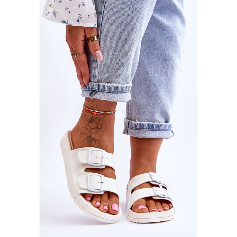 Women's Platform Slippers White Vertigo 1